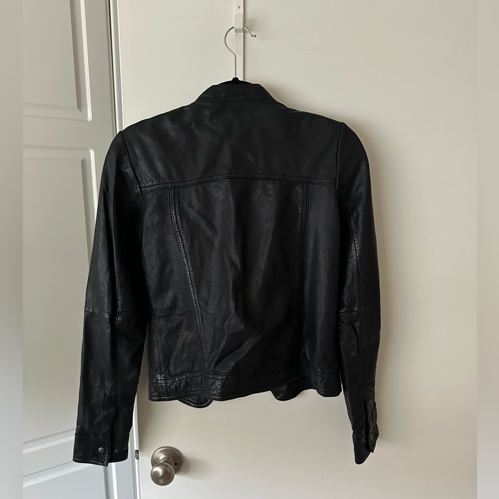 Hinge Black Leather Jacket - image 2
